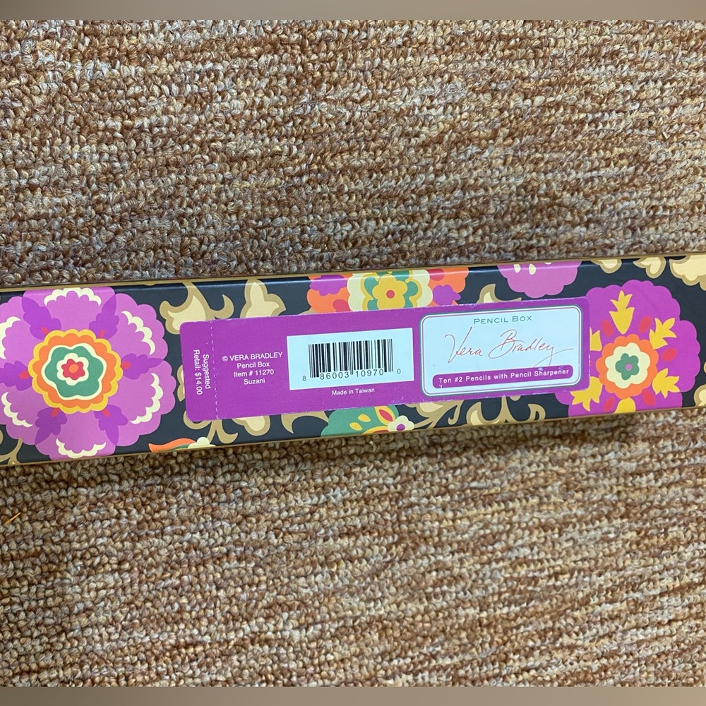 Vera Bradley Pencils and Pencil Sharpener. New in Box. - Picture 6 of 11